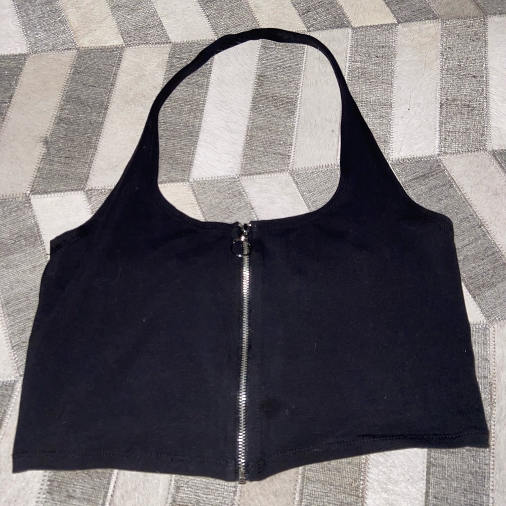 Zip up halter